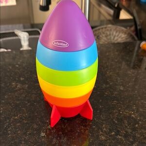 Infantino Purple and Blue Rocket Learning Toy
